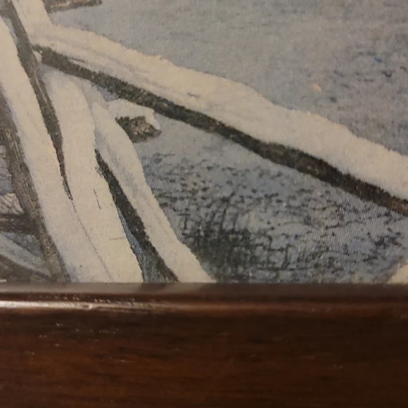 Vintage Winter Cabin Print - Picture 4 of 13